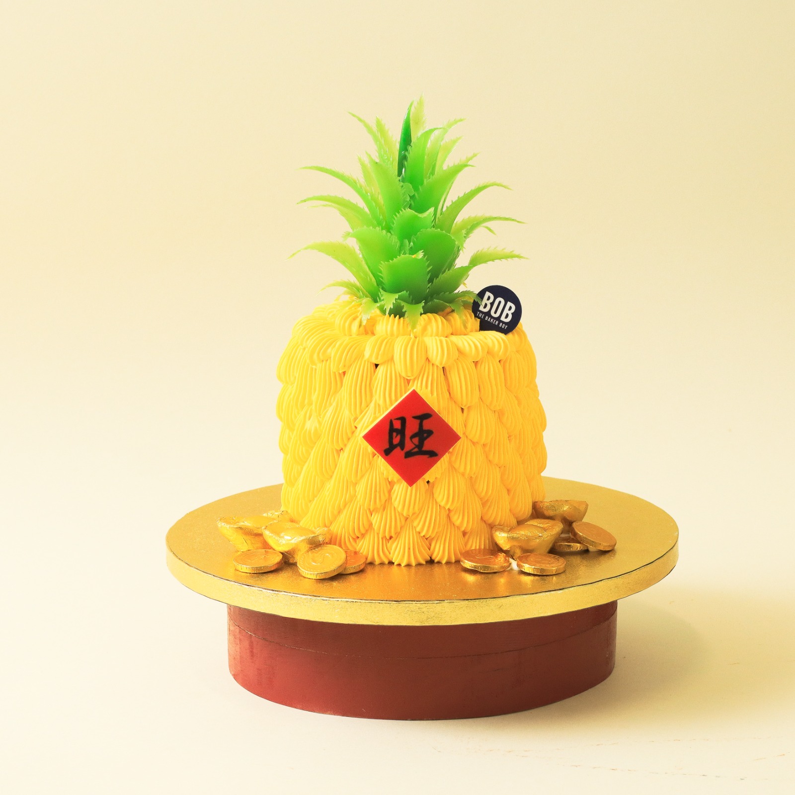 3D Golden Pineapple Brownie